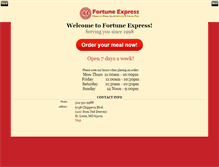Tablet Screenshot of fortuneexpress.net